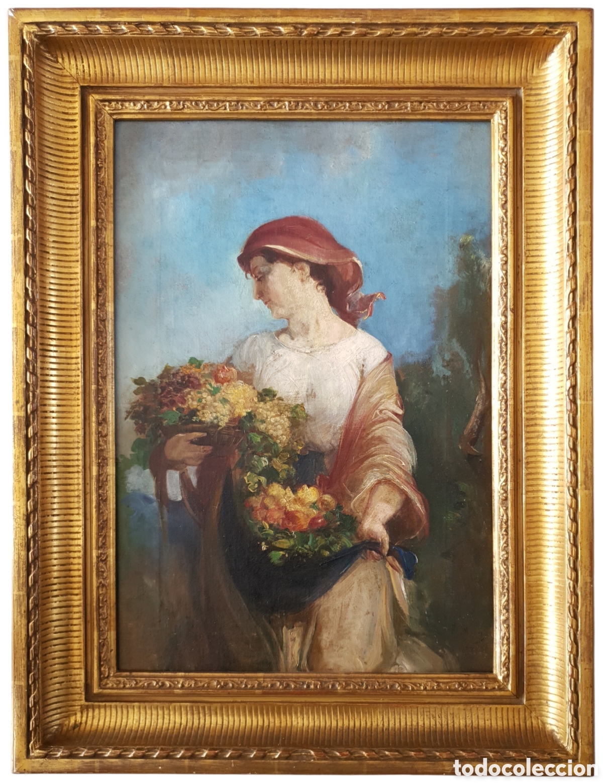 Arte: Ram&oacute;n Mart&iacute; Alsina (Barcelona, 1826-1894) - Primavera.Oleo/Tela.Firmado.1877.