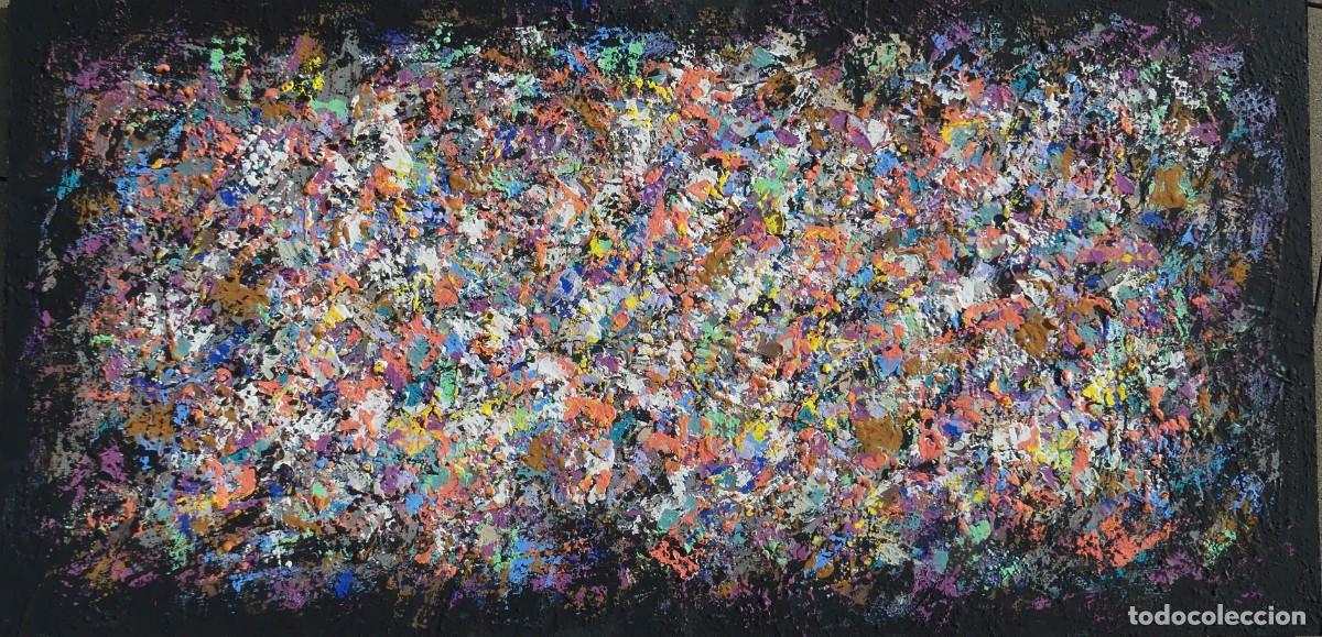 Arte: PINTURA ABSTRACTA DE JOSE SANZ SALA . REALIZADA SOBRE TABLERO ( OBRA RECIENTE - SOLO RECOGIDA