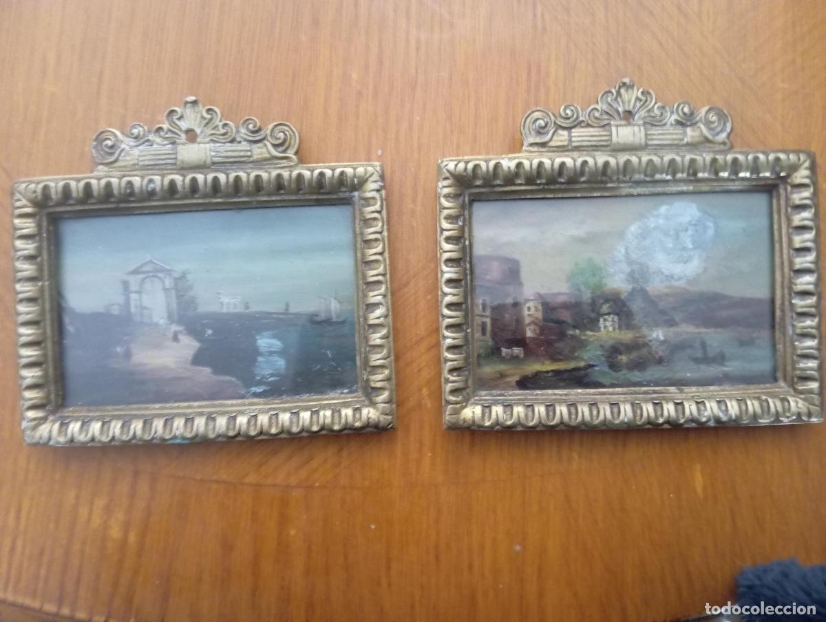 Art: CUADRITOS PINTADOS AL OLEO SOBRE COBRE DEL GRAND TOUR. ITALIA. ORIGINALES. S. XIX. LEAN DESCRIPCI&Oacute;N