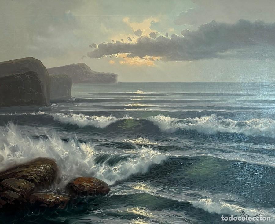 Arte: &Oacute;leo sobre Lienzo, Marina - Foto 2