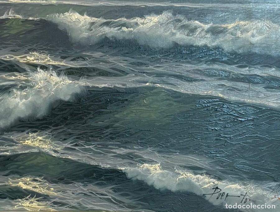 Arte: &Oacute;leo sobre Lienzo, Marina - Foto 3