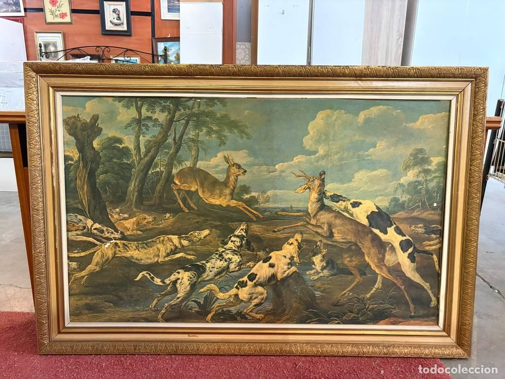 Arte: GRAN CUADRO CACER&Iacute;A DE CORZOS - Foto 3