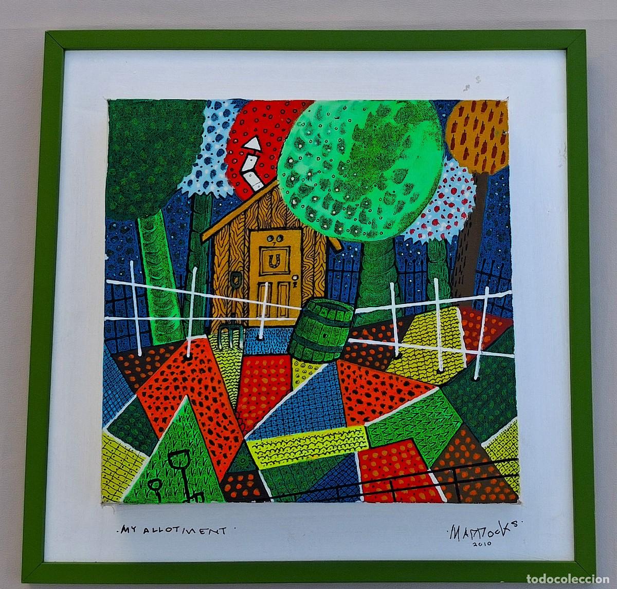 Arte: Pintura original Peter Maddocks - &rdquo;My Allotment&rdquo; (&Oacute;leo/Acr&iacute;lico sobre lienzo)