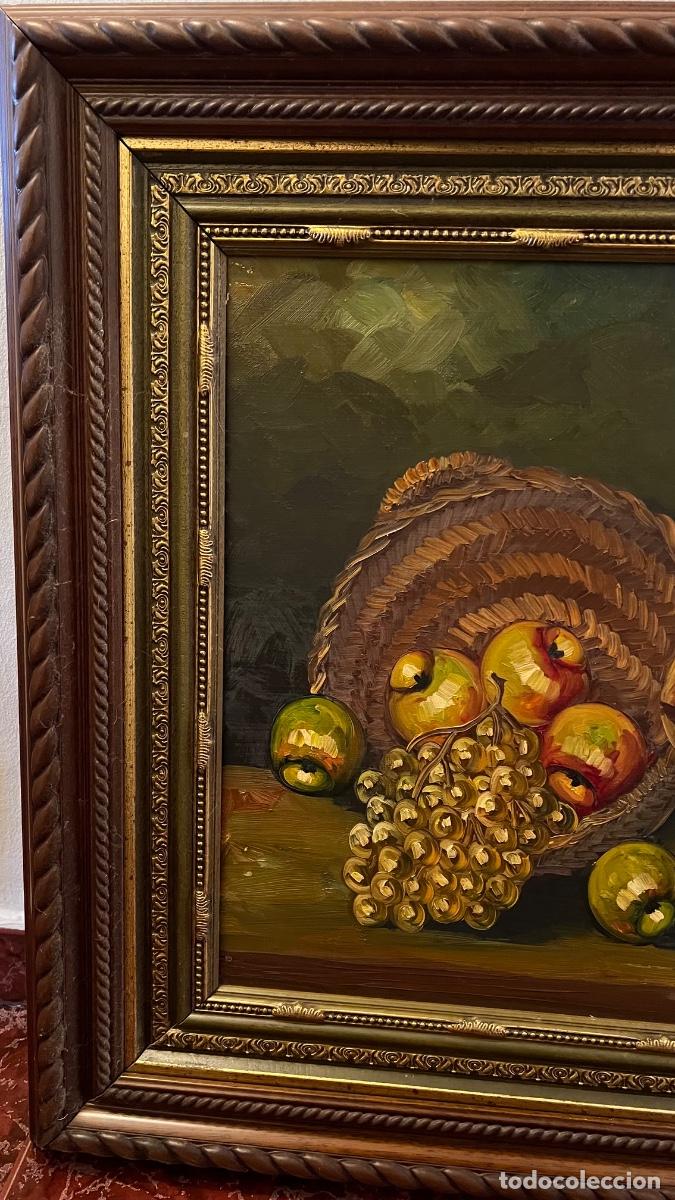 Arte: Bbodeg&oacute;n al &oacute;leo con marco dorado tallado - Foto 2