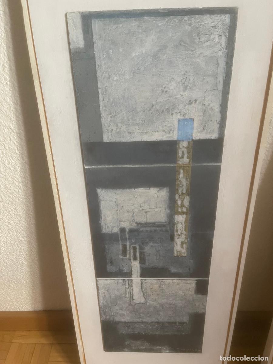 Arte: pintura abstracta tonos azules