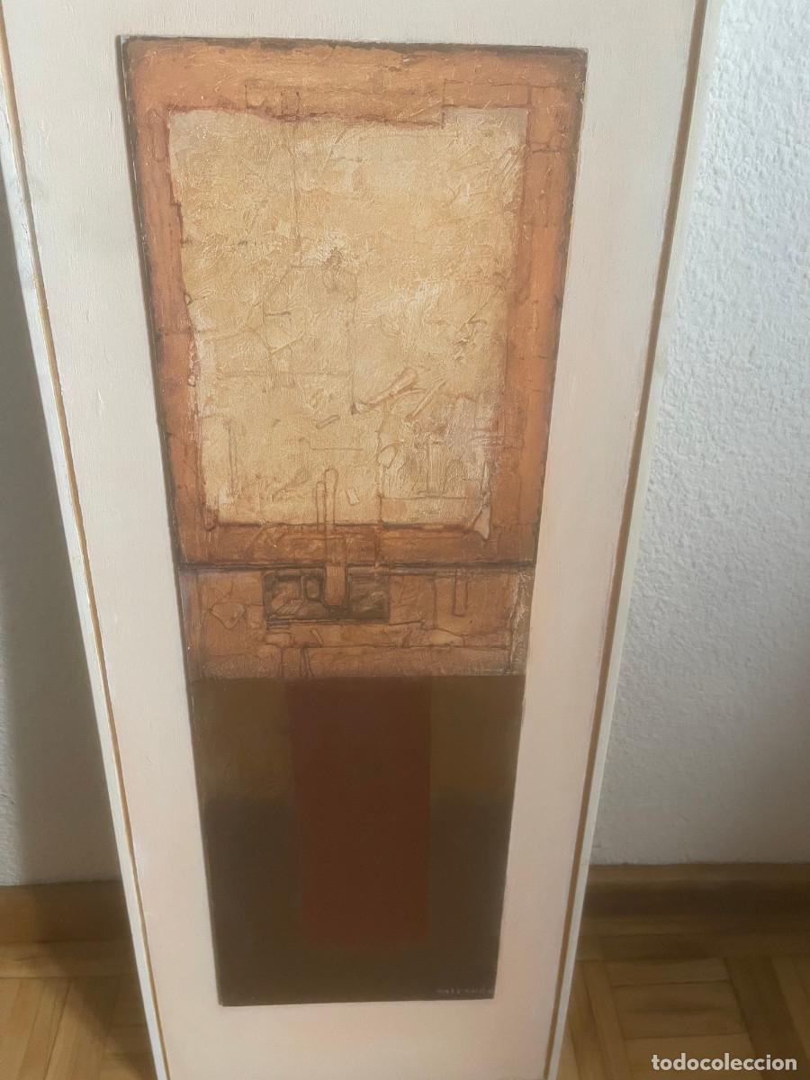Arte: pintura abstracta en tonos marrones