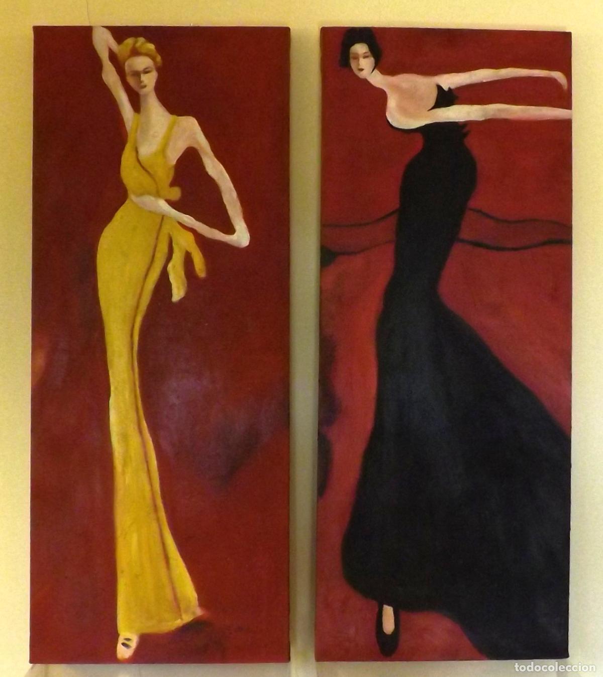 Arte: Pareja de oleos sobre lienzo (Canvas)