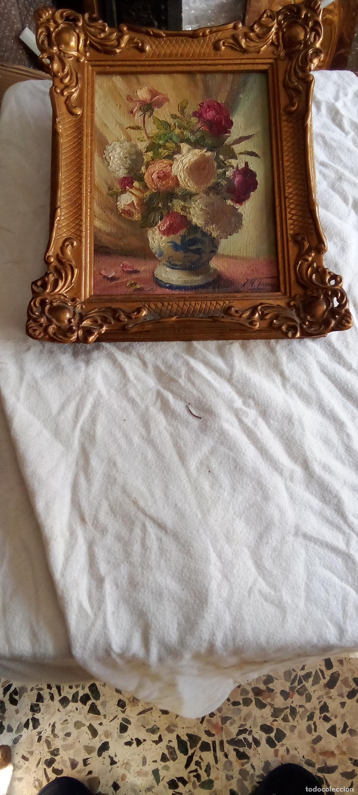 Arte: PINTURA ESPA&Ntilde;OLA. S.XX. PAREJA DE JARRONES DE FLORES. J.M.TAMAYO.