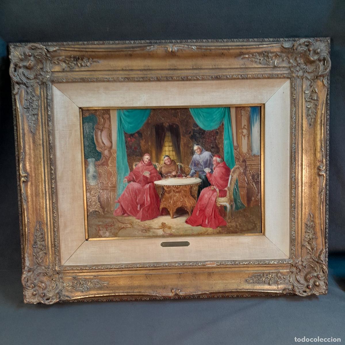 Arte: B-1959. &Oacute;LEO SOBRE TABLA. FRANCESCO VINEA. S. XIX
