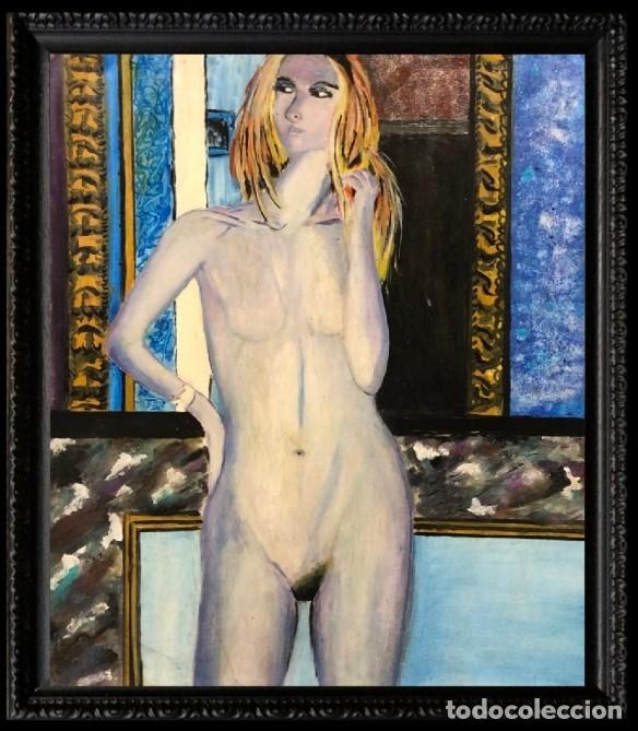 Arte: Escuela francesa (C. 1980) - Moderno desnudo de mujer