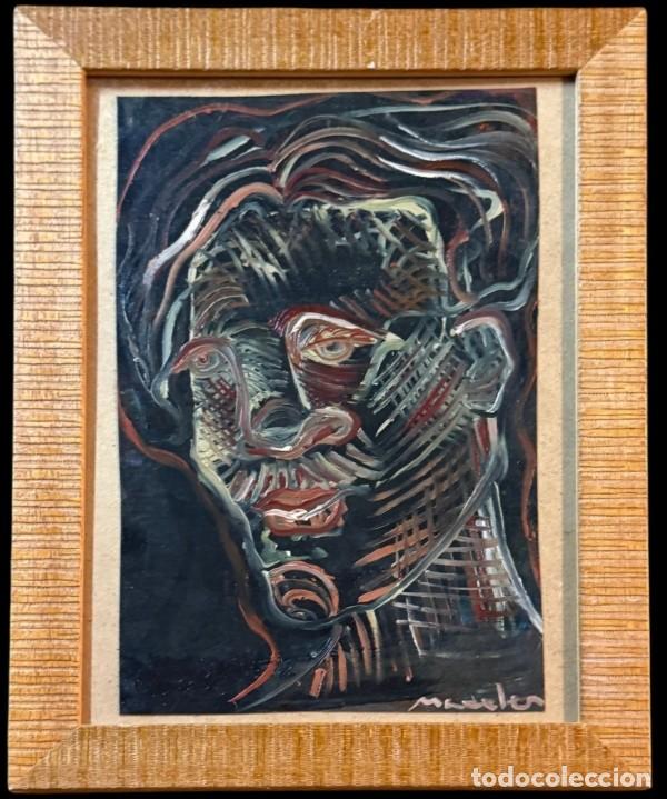 Arte: Escuela expresionista (c. 1970) -Retrato de un hombre aburrido