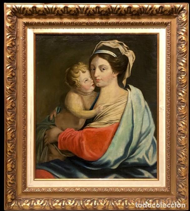 Arte: Eustache Le Sueur (1616-1655), Seguidora de - Virgen con el Ni&ntilde;o