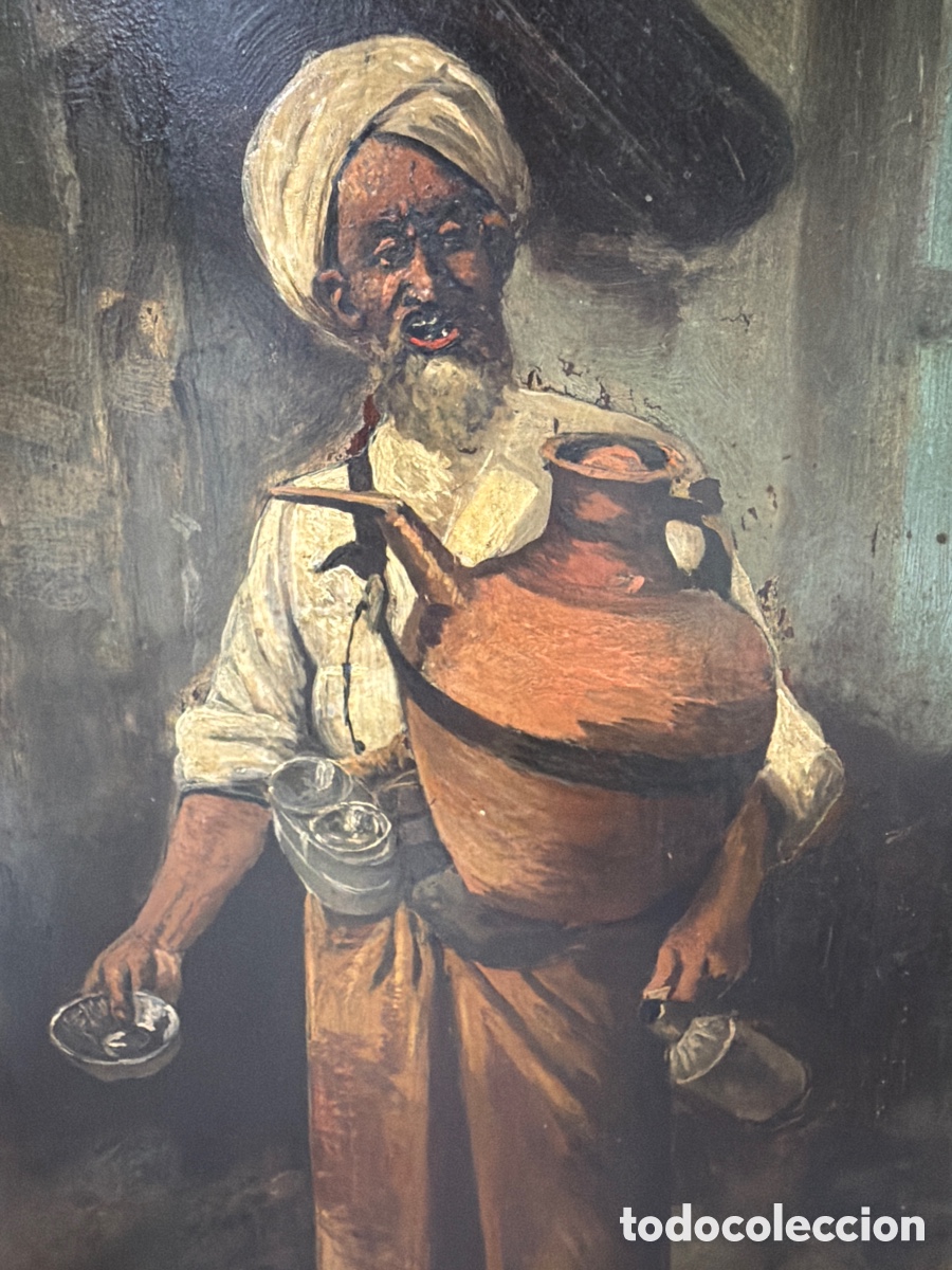 Arte: An&oacute;nimo tabla orientalista - Foto 3