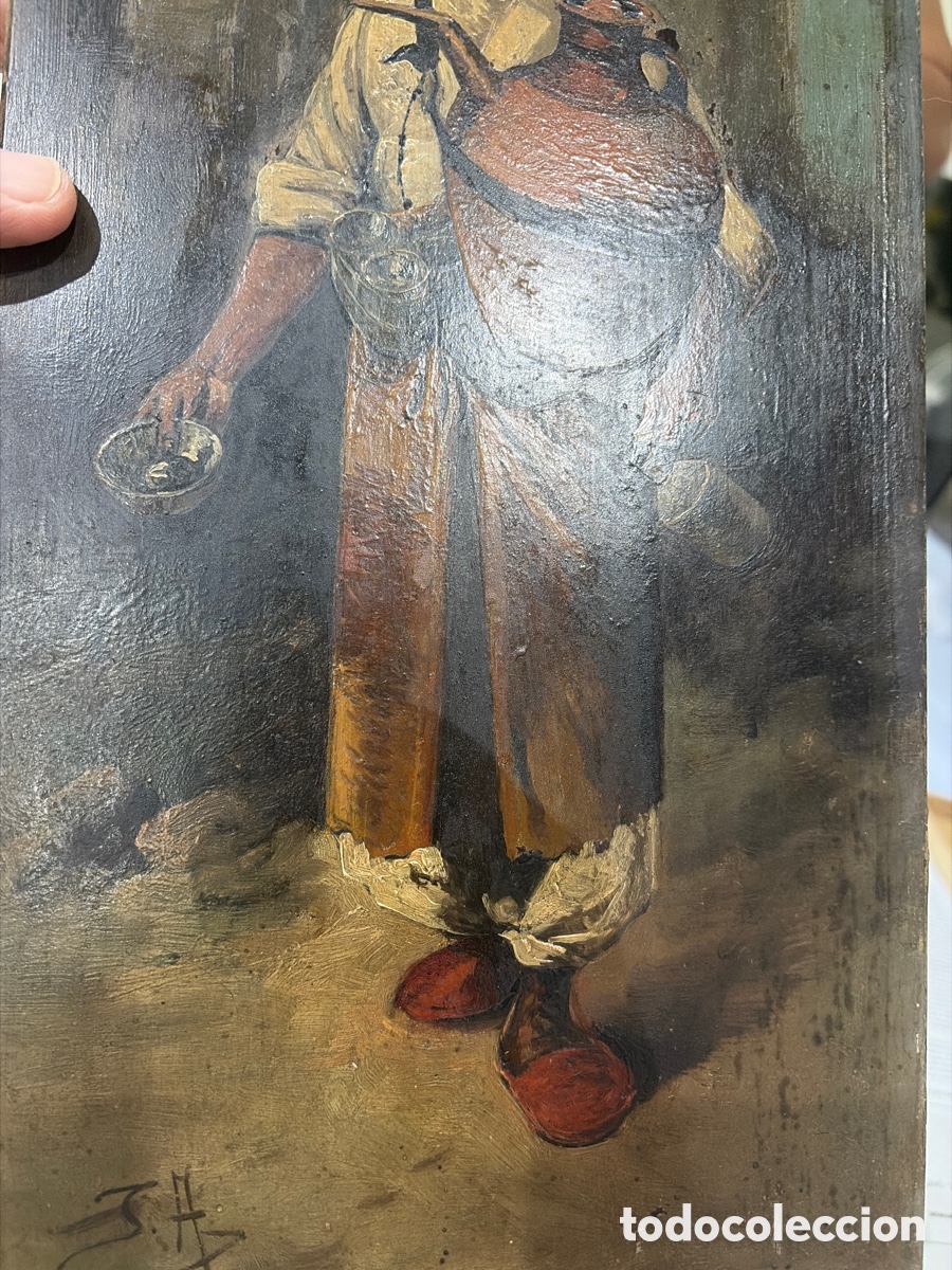 Arte: An&oacute;nimo tabla orientalista - Foto 4