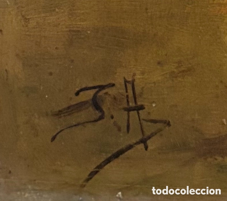 Arte: An&oacute;nimo tabla orientalista - Foto 7
