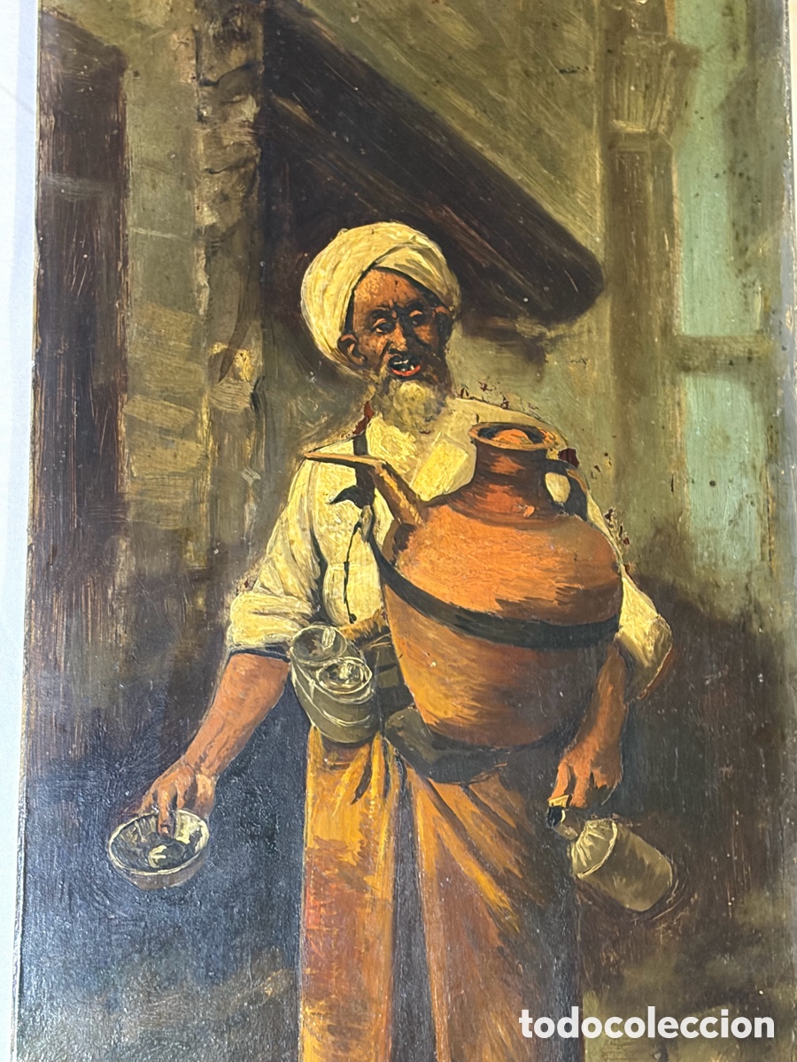 Arte: An&oacute;nimo tabla orientalista - Foto 2