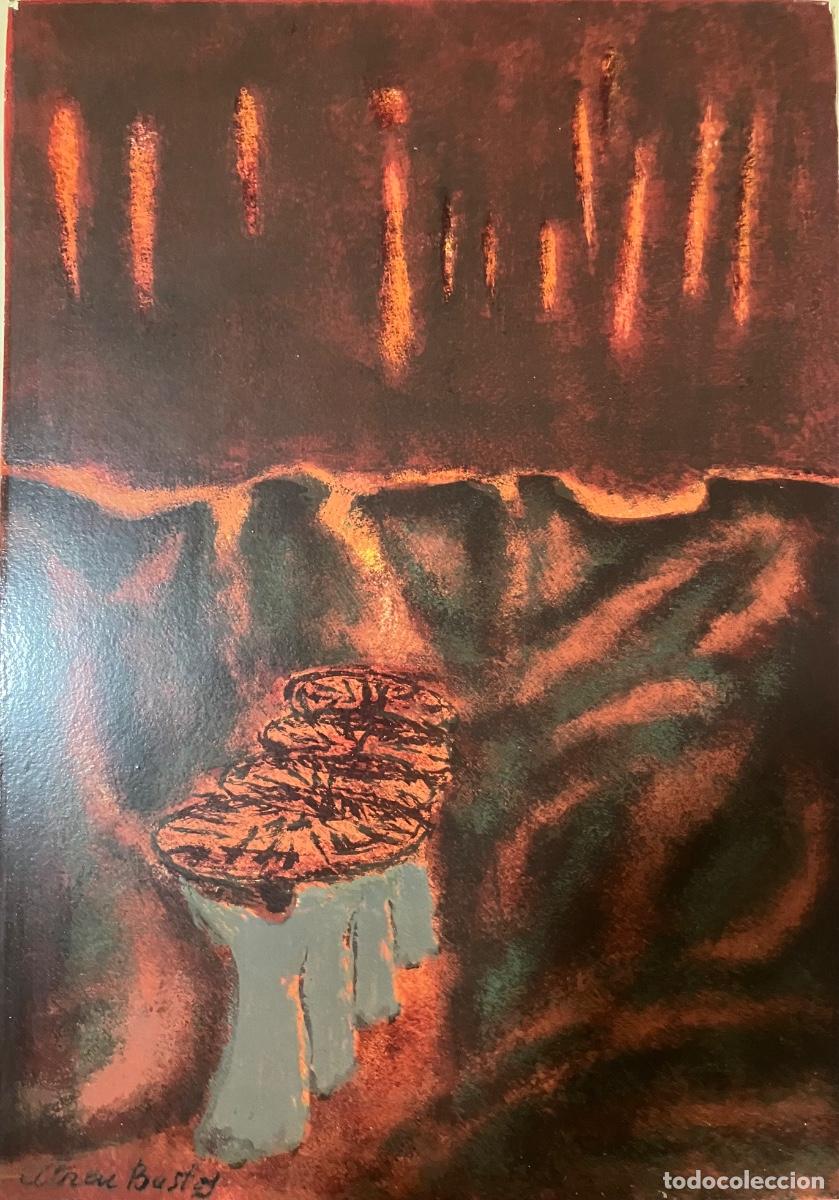 Arte: Anton Abreu Bastos, oleo sobre papel ; paisaje abstracto , 50 x32 cent&iacute;metros