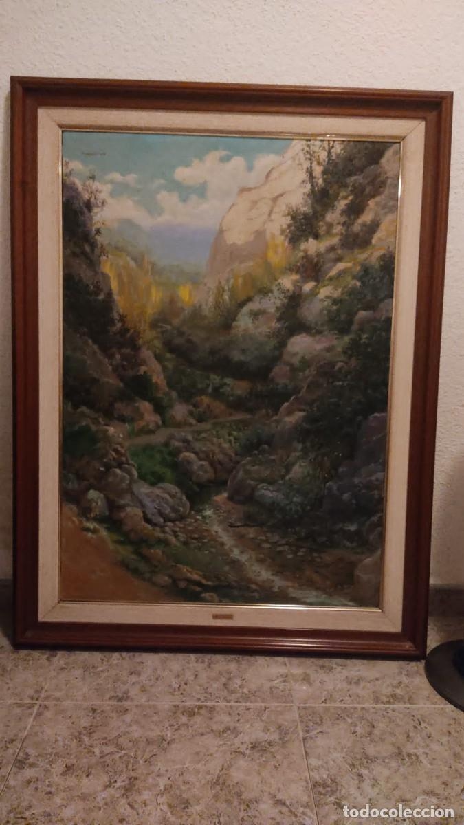 Arte: Colecci&oacute;n de 3 cuadros de paisajes del siglo XX