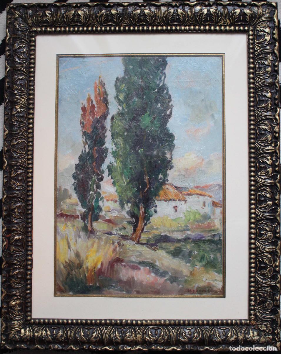 Arte: Marceliano Santa Mar&iacute;a - &Oacute;leo sobre tela firmado y enmarcado