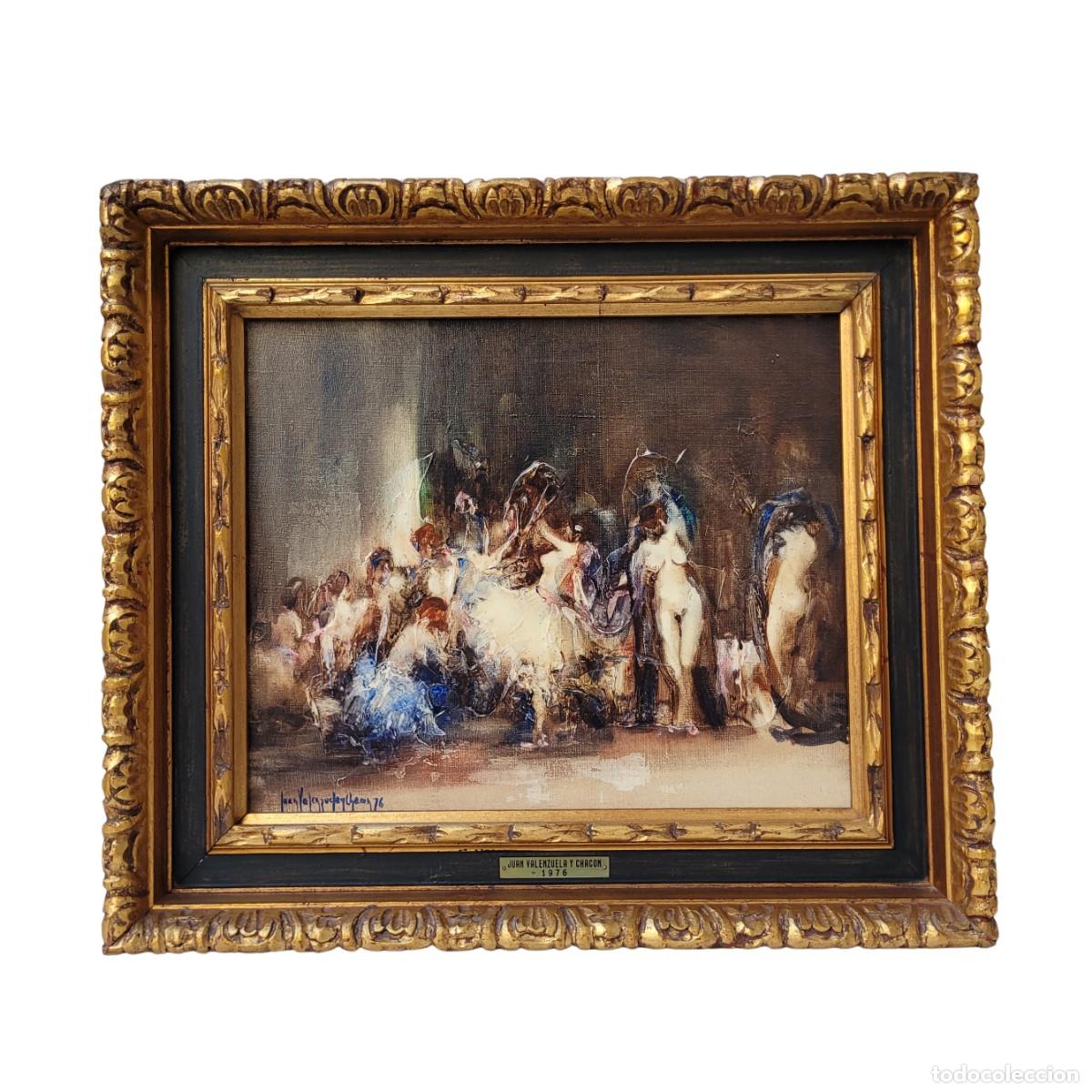 Arte: &Oacute;leo sobre lienzo, Juan Valenzuela y Chac&oacute;n &ldquo;Al final&rdquo;, Arte Contempor&aacute;neo, S. XX - Espa&ntilde;a