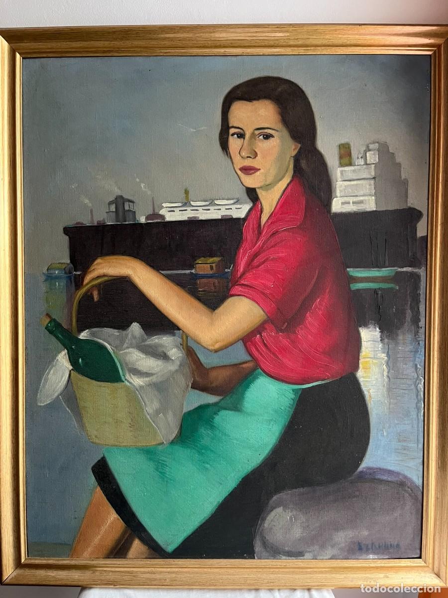 Arte: &Oacute;leo realista retrato de mujer