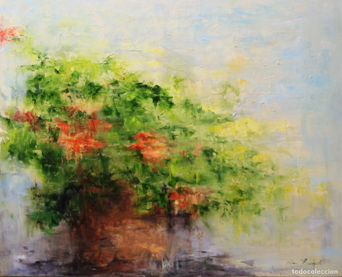 Arte: Geranios - Ana Delgado - &Oacute;leo sobre lienzo