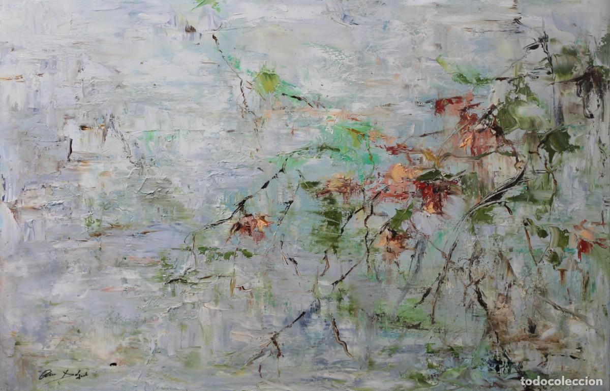 Arte: Ramas de flores - Ana Delgado - &Oacute;leo sobre lienzo