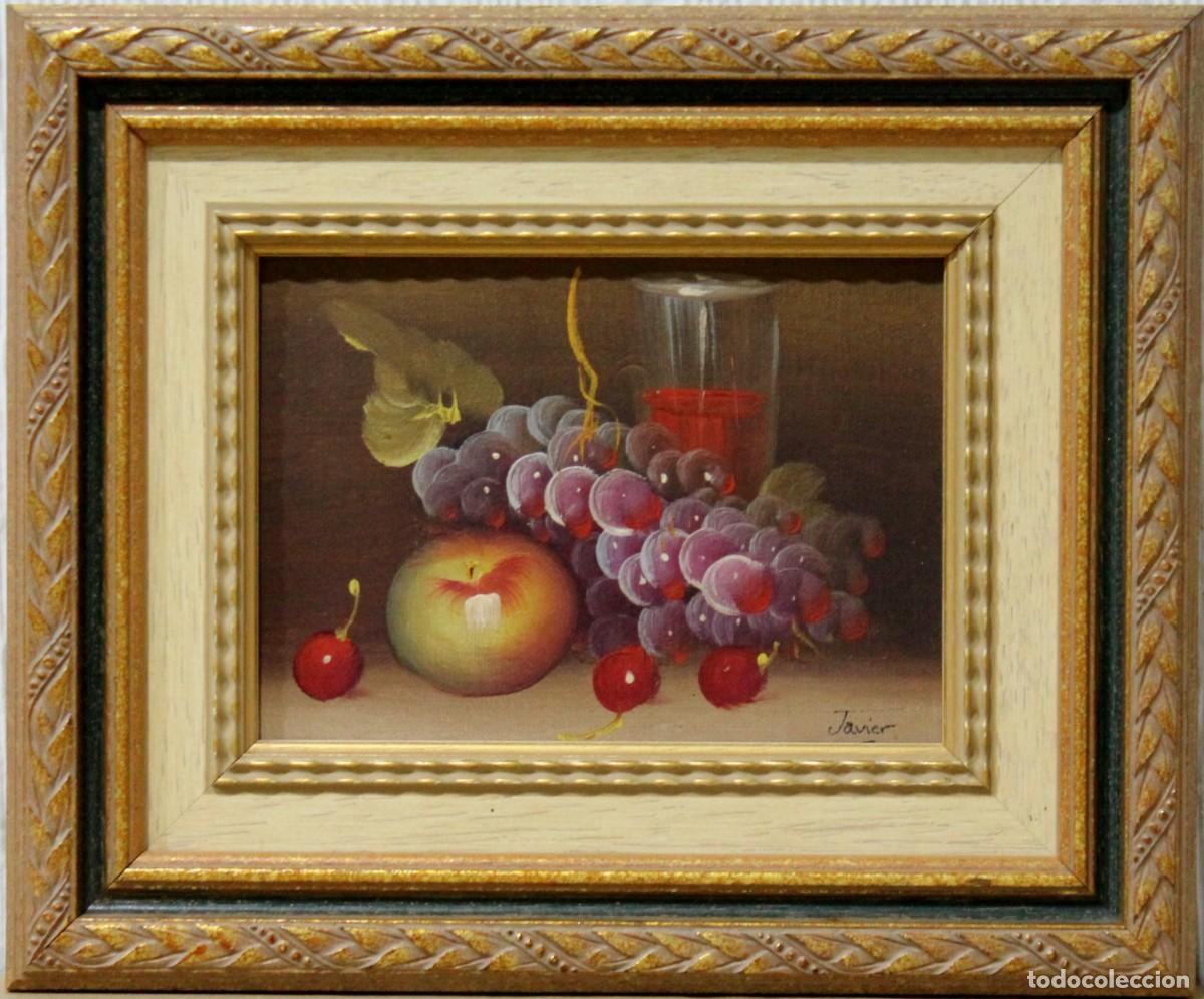 Arte: Bodeg&oacute;n - Javier - &Oacute;leo sobre tabla