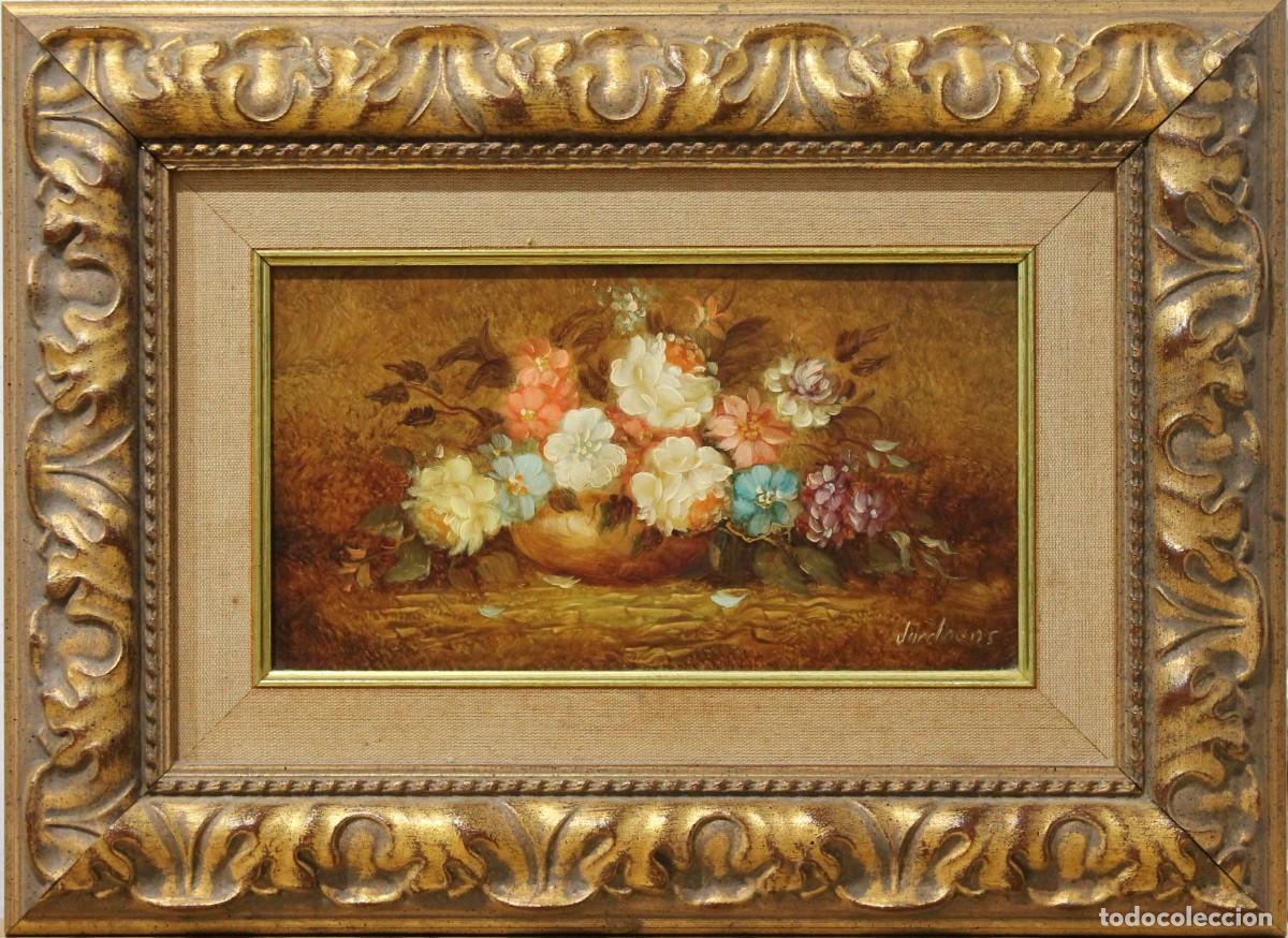 Arte: Flores - Jordaens - &Oacute;leo sobre tabla