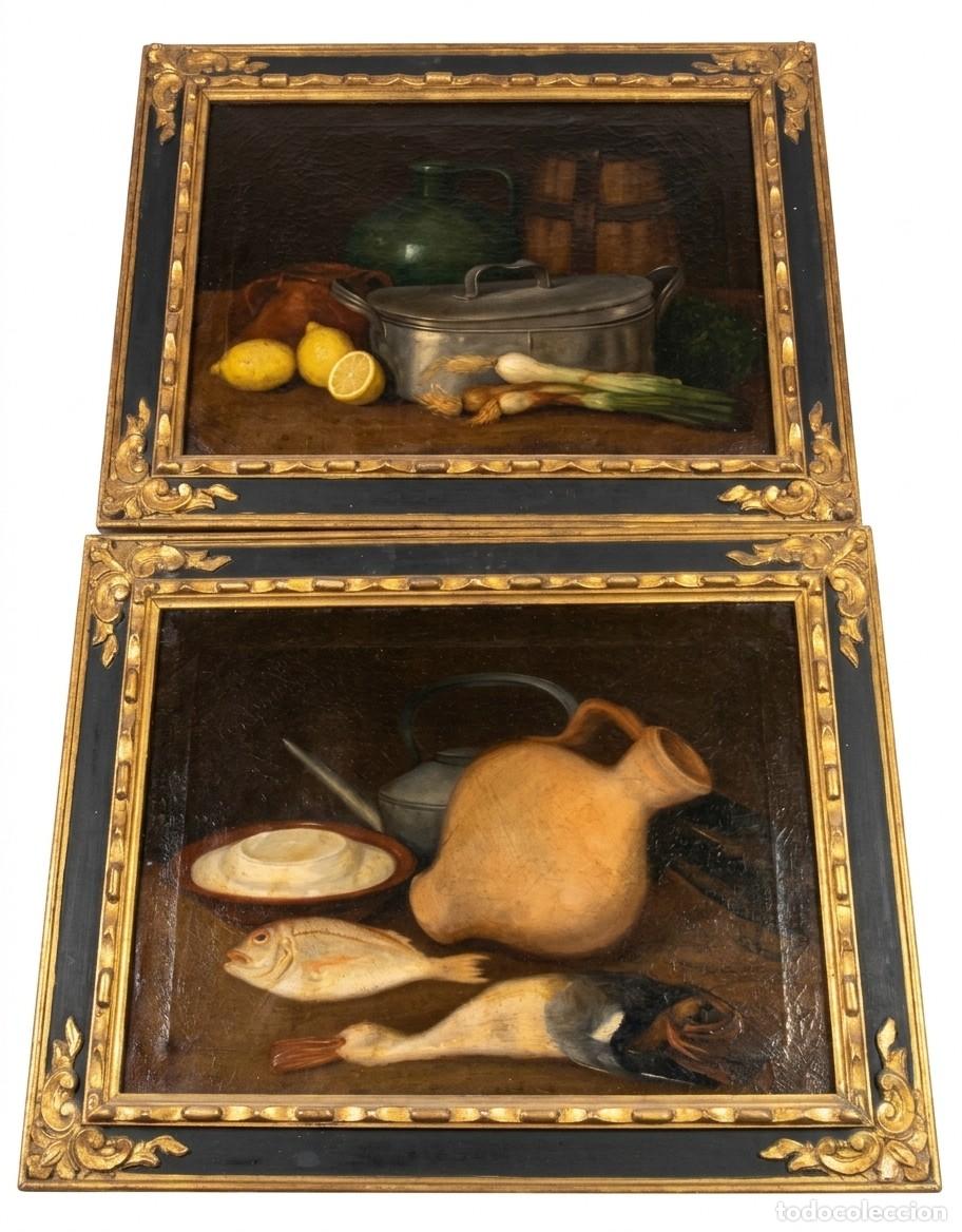 Arte: Pareja de bodegones de cocina y despensa &middot; &Oacute;leo sobre lienzo &middot; ca. 1850&ndash;1900