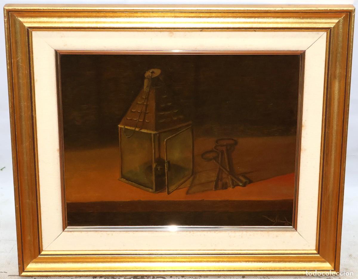 Arte: ESCUELA ESPA&Ntilde;OLA (SIGLO XX) OLEO SOBRE TABLA DE AUTOR DESCONOCIDO. BODEGON RUSTICO
