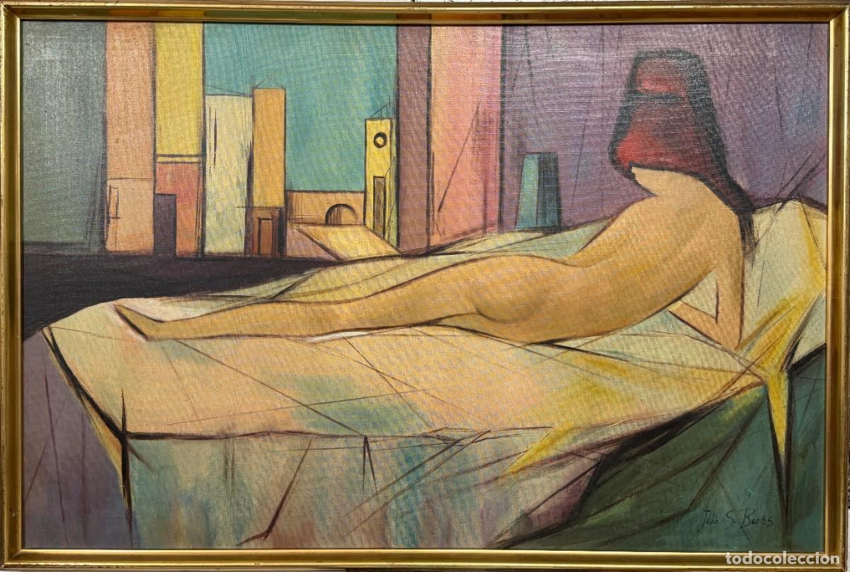 Arte: John S. Banks , &oacute;leo sobre lienzo , desnudo femenino , de 1970s.