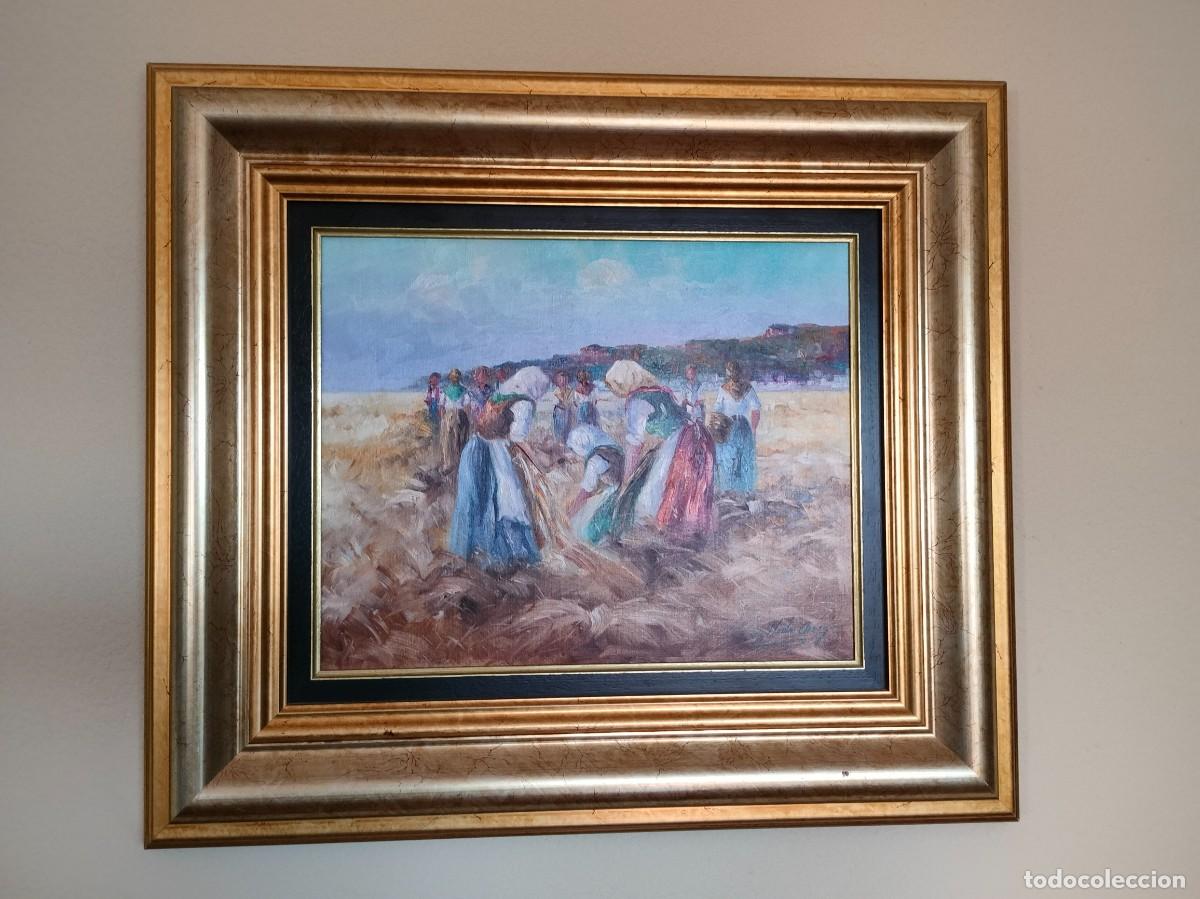 Arte: Pintura al &oacute;leo &rdquo;Campesinas&rdquo; de Montse Araez