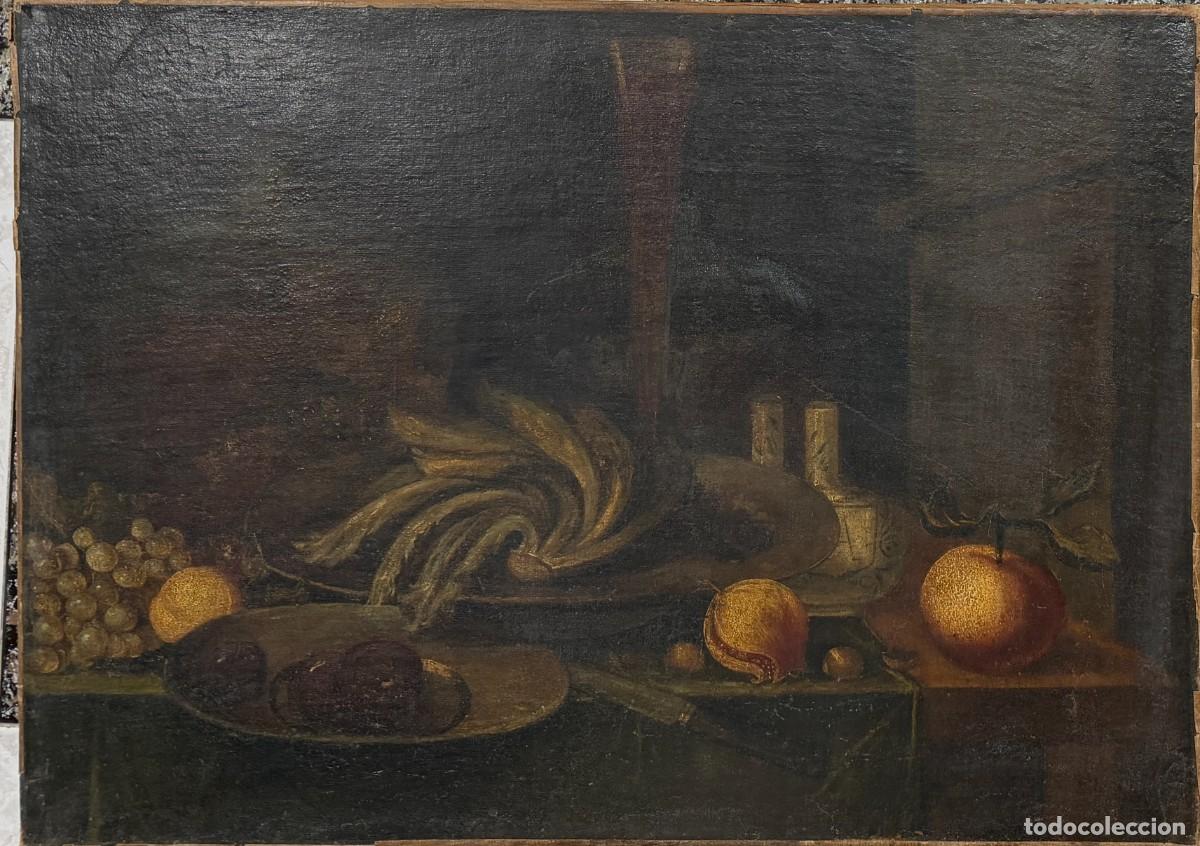 Arte: Bodeg&oacute;n Escuela Espa&ntilde;ola , S. XVIII , posible c&iacute;rculo madrile&ntilde;o , &oacute;leo lienzo
