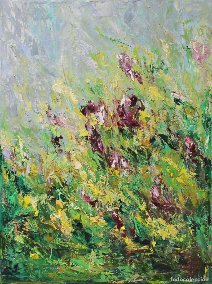 Arte: Flores silvestres - Ana Delgado - &Oacute;leo sobre lienzo