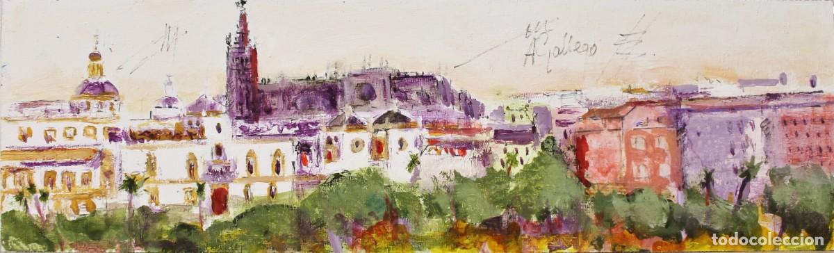 Arte: Paisaje Sevilla - Aurora Gallego - T&eacute;cnica mixta