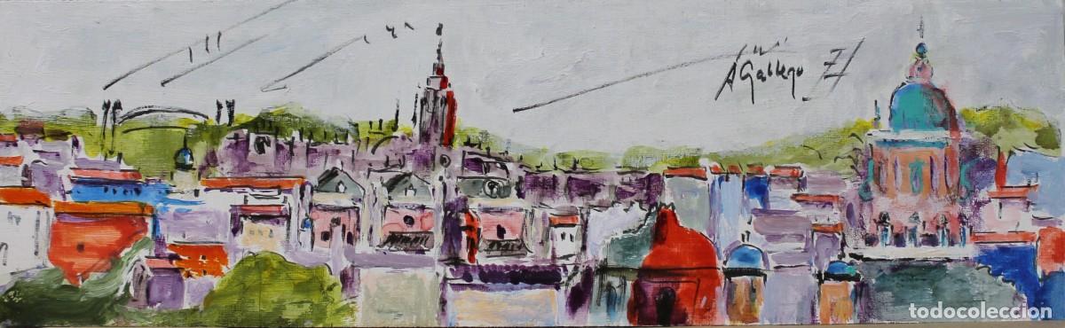 Arte: Paisaje Sevilla - Aurora Gallego - T&eacute;cnica mixta