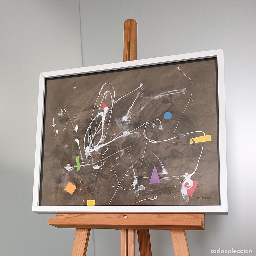 Arte: MUSICA. Night party music. Verbena. Abstracto. 42 x 52 cms. Obra original 7AN MARTZ