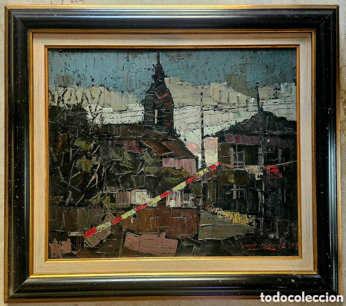 Arte: Campos Martin (Vizcaya 1944) magnifica pintura original firmada.