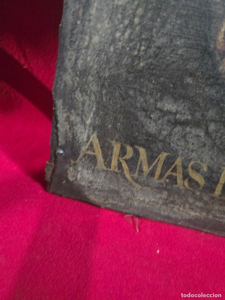 Arte: CUADRO ANTIGUO CON ESCUDO HERALDICO - Foto 4