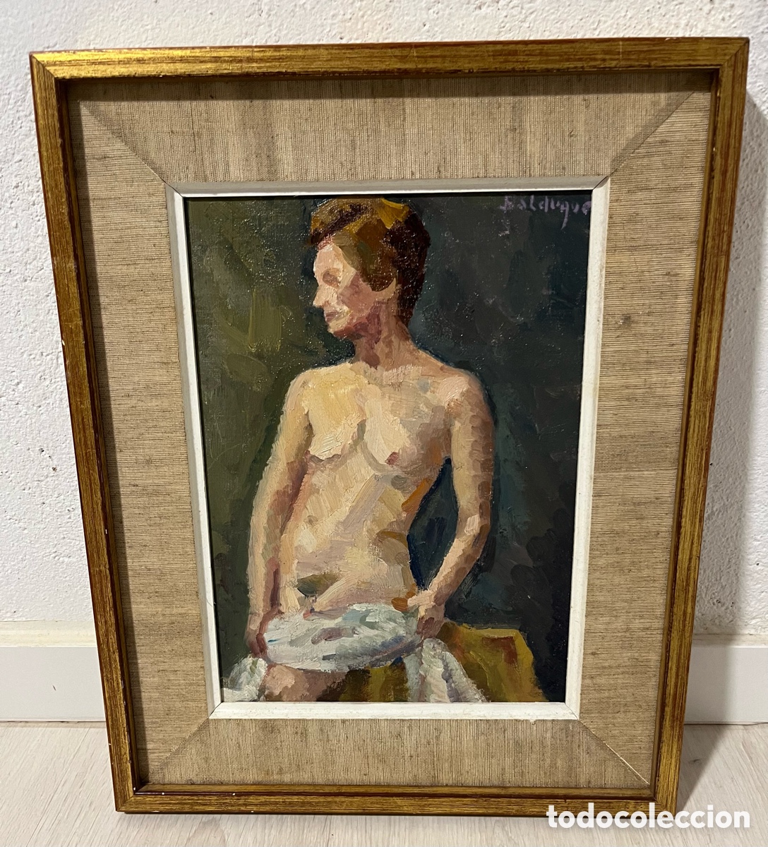 Arte: Pintura &Oacute;leo sobre tabla Firmado Balduque