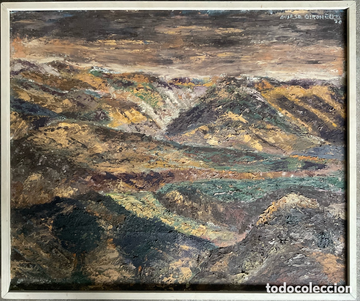 Arte: ANSESA GIRONELLA &ndash; &Oacute;LEO ORIGINAL SOBRE LIENZO, 1970 titulado, fechado y firmado