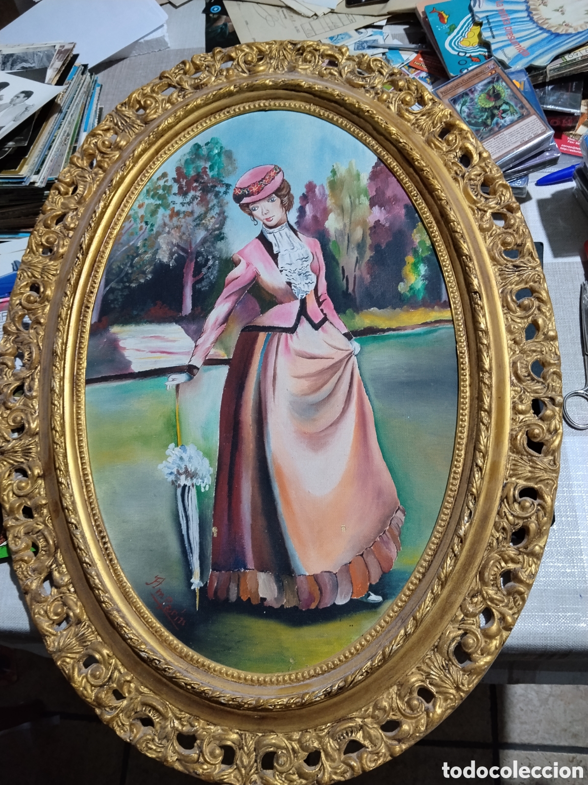 Arte: Cuadro pintado a mano &oacute;leo,por Amparin