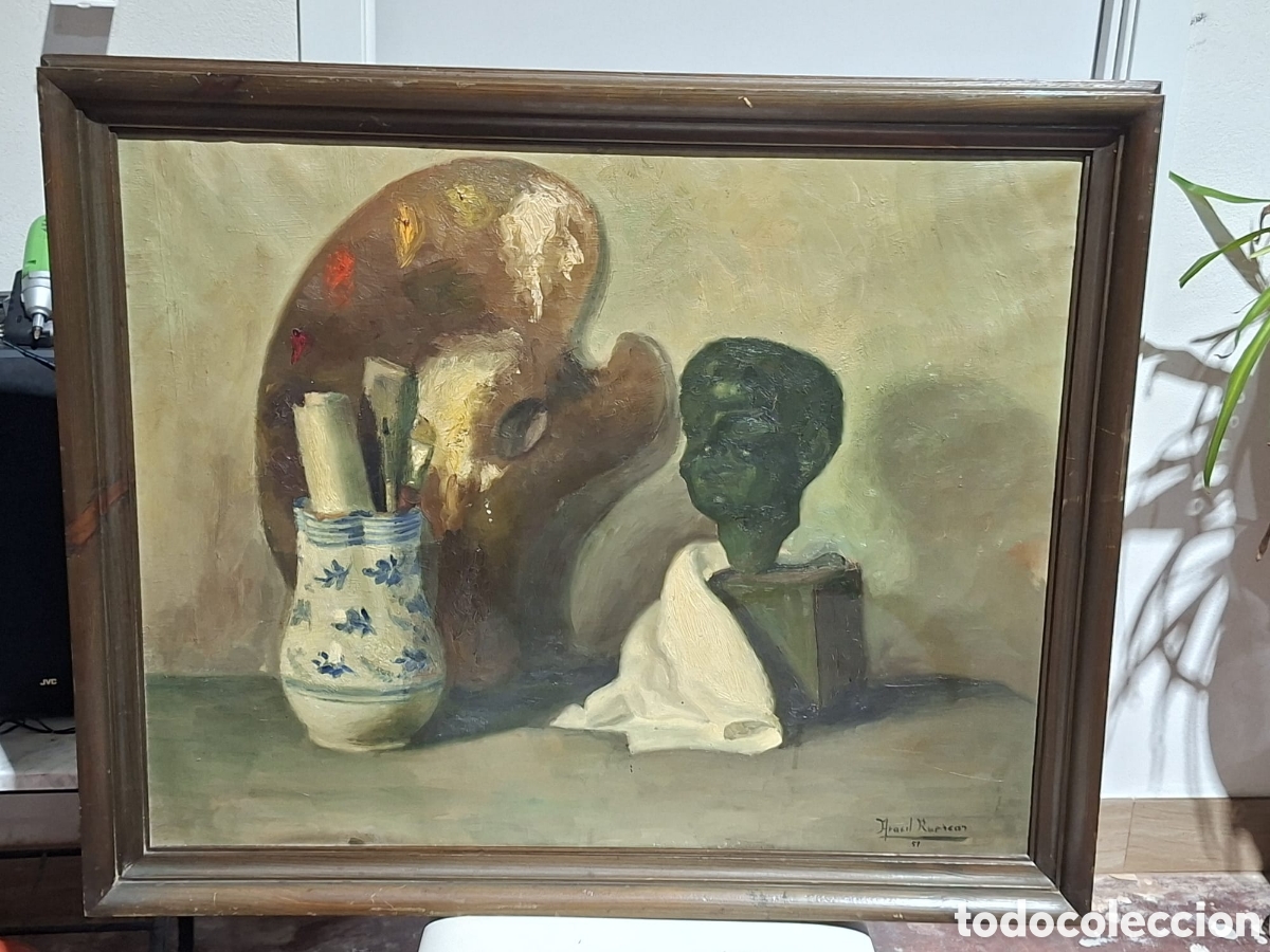 Arte: Cuadro Rafael Aracil Ruescas &rdquo; estudio &rdquo; 1957