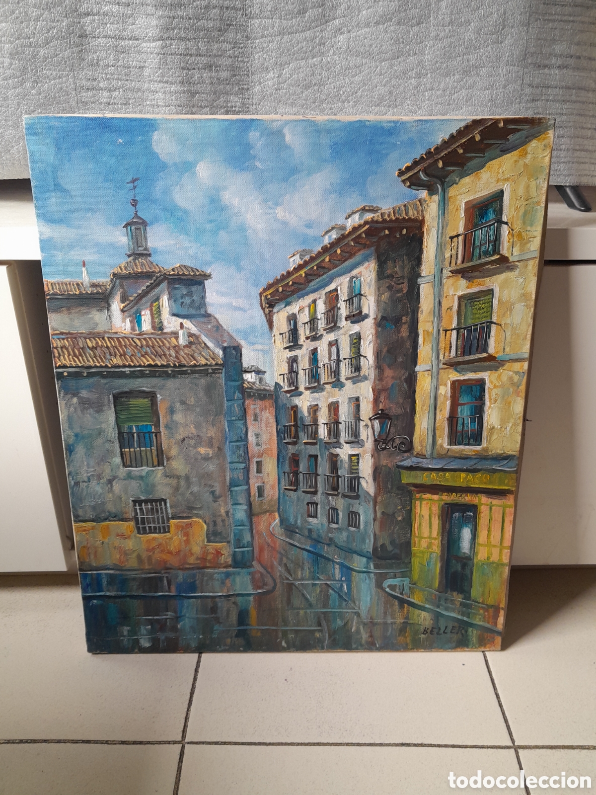 Arte: -&Oacute;leo sobre lienzo del pintor Ignacio Beller.
