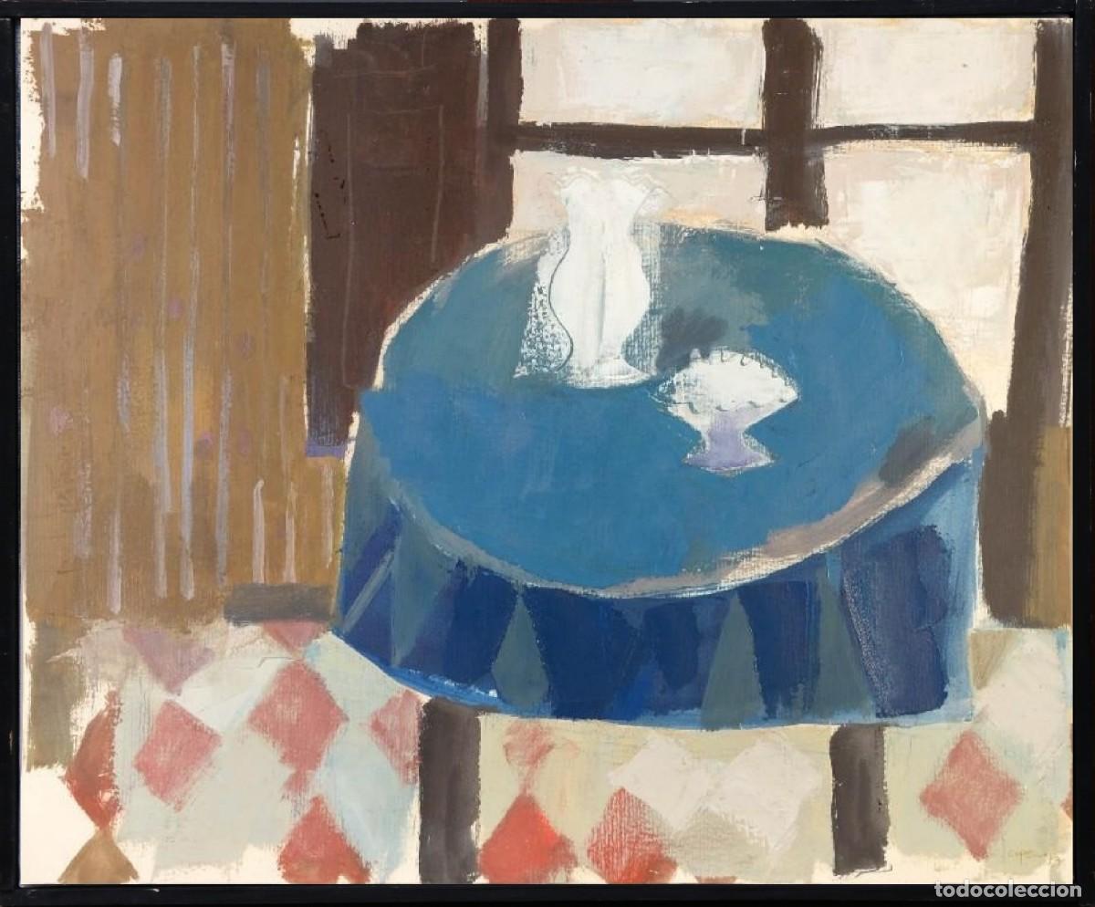 Arte: Joan Capella (Montcada i Reixac, 1927 &ndash; 2005). &Oacute;leo/cartulina 45 x 37 cm. Bodeg&oacute;n. Firmado 1973.