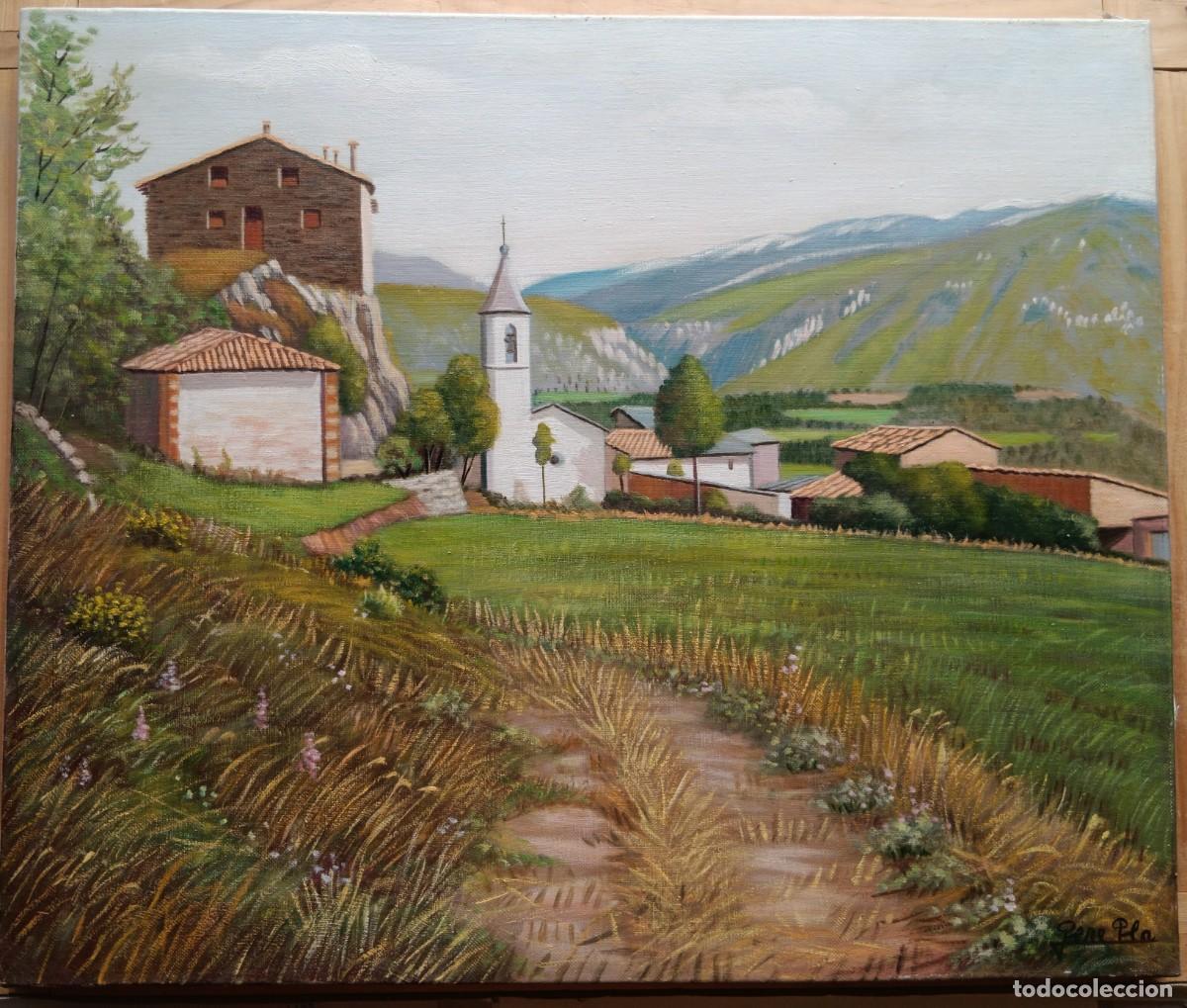 Arte: PERE PLA PAR&Eacute;S. &Oacute;LEO SOBRE TELA. MONTADO EN BASTIDOR: 55 X 46. MONTCORT&Egrave;S, PALLARS SOBIR&Agrave;, 1997.