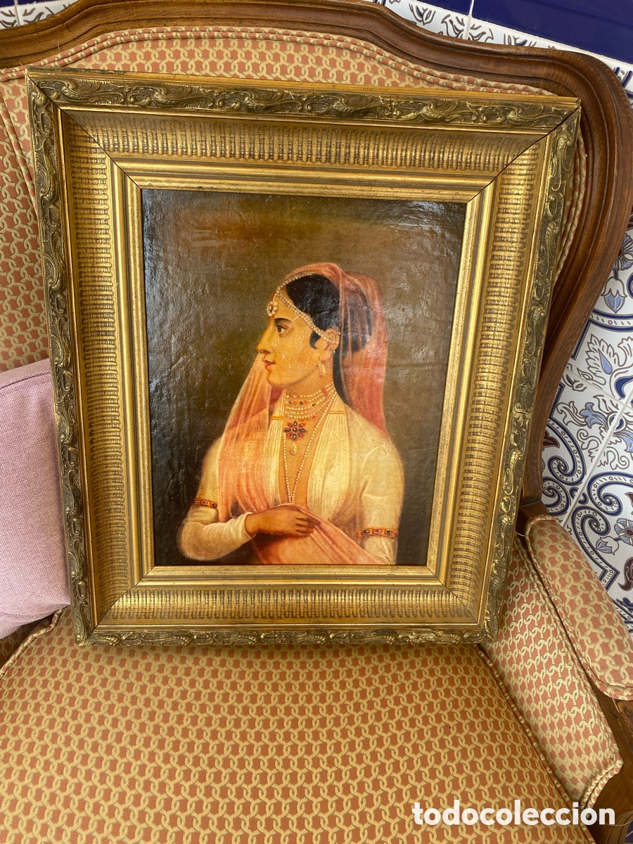 Arte: Small Colonial oil painting on board