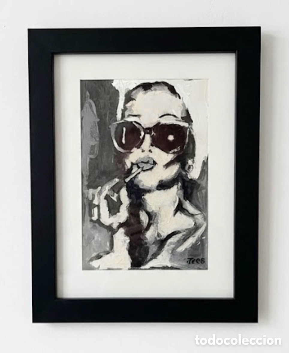Arte: Cuadro de Audrey Hepburn pintado a mano