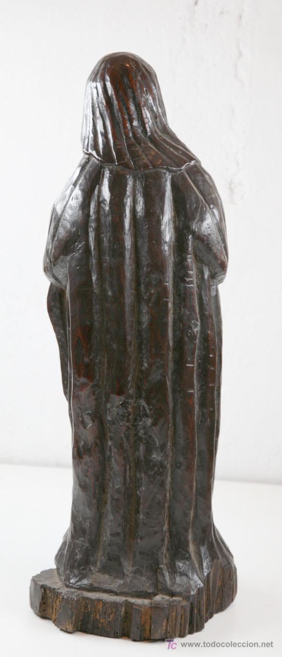 Arte: virgen en madera. popular. - Foto 2